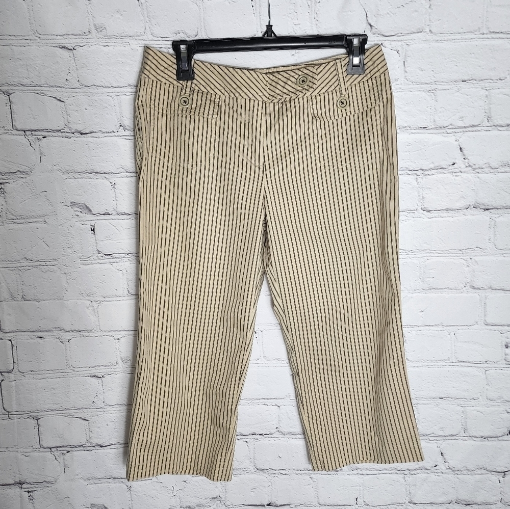 Mac&Jac womens vintage tan capris size 6